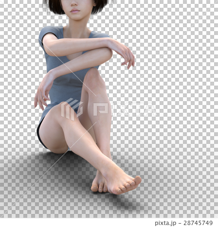 レッグケアイメージ 綺麗な女性の脚 perming3DCGイラスト素材 レッグケアイメージ 綺麗な女性の脚 perming3DCGイラスト素材 28745749