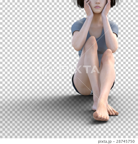 Leg care image Pretty female legs perming3DCG Illustration material Leg care image Pretty female legs perming3DCG Illustration material 28745750