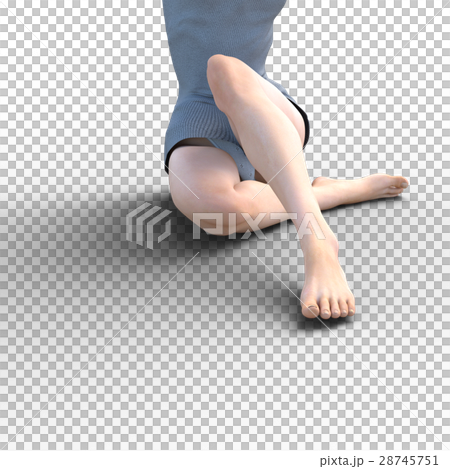 Leg care image Pretty female legs perming3DCG Illustration material Leg care image Pretty female legs perming3DCG Illustration material 28745751