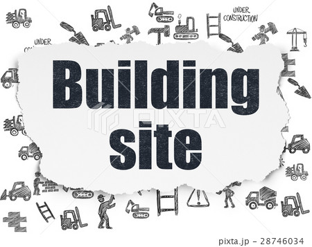 Building construction concept: Building Site on 28746034