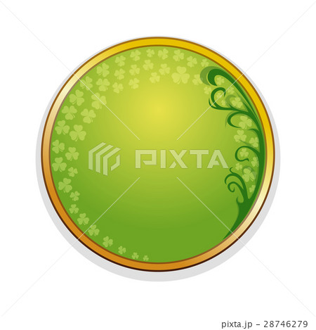Medallionwith leaves of clover for St. Patricks Da 28746279