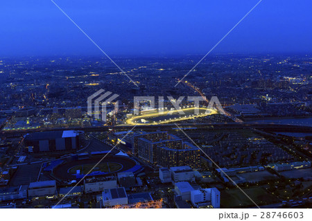 ららぽーとTOKYO-BAY／船橋周辺夕景、Aerial view 28746603