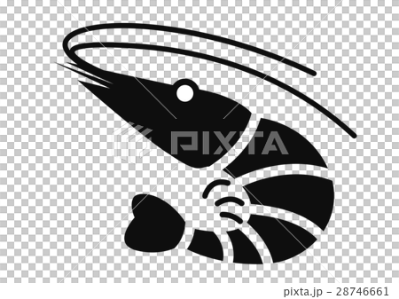 Shrimp silhouette Shrimp silhouette 28746661