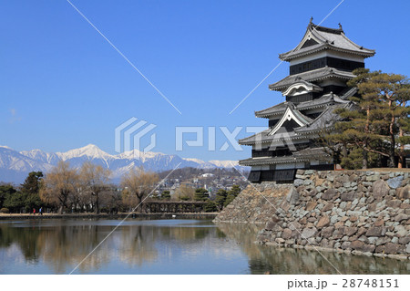 松本城と北アルプス 松本城と北アルプス 28748151