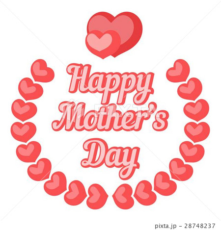 Happy Moters Day card icon, cartoon style 28748237