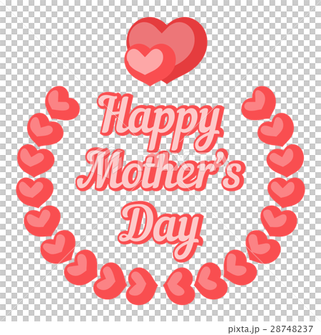 Happy Moters Day card icon, cartoon style Happy Moters Day card icon, cartoon style 28748237