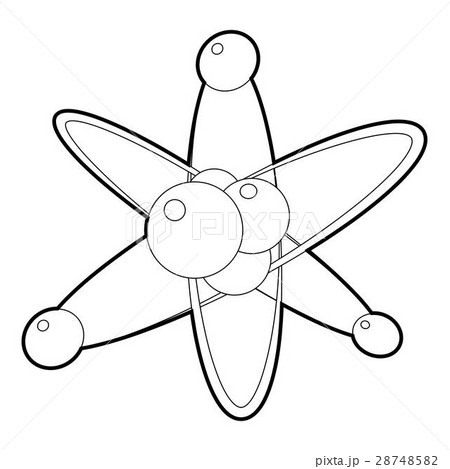 Molecules icon, isometric 3d style Molecules icon, isometric 3d style 28748582