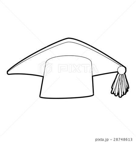 Graduation cap icon, isometric 3d style 28748613