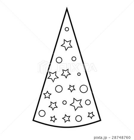 Cap icon, outline style 28748760