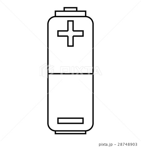 Battery icon, outline style Battery icon, outline style 28748903