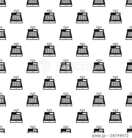 Sale cash register pattern, simple style 28749072