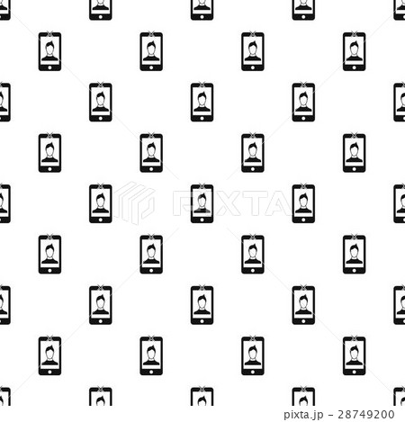 Photo of a man on the screen of smartphone pattern Photo of a man on the screen of smartphone pattern 28749200