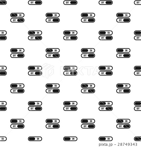 On and off buttons pattern, simple styleのイラスト素材 [28749343] - PIXTA