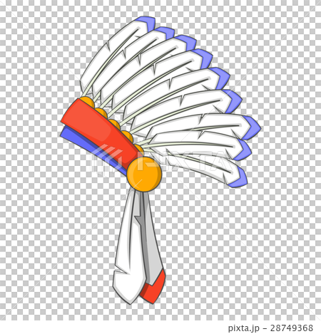 War bonnet icon , cartoon style 28749368