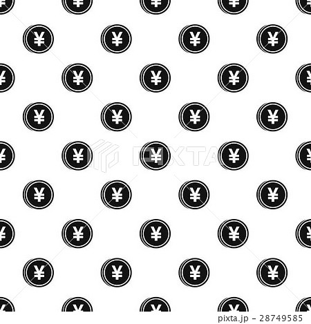 Coin with yen sign pattern, simple style Coin with yen sign pattern, simple style 28749585