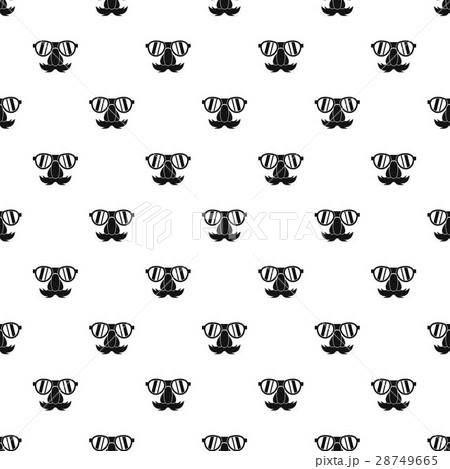 Fake nose mustache, eyebrows, glasses pattern Fake nose mustache, eyebrows, glasses pattern 28749665