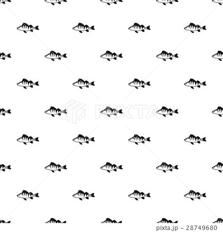 Perch fish pattern, simple style 28749680