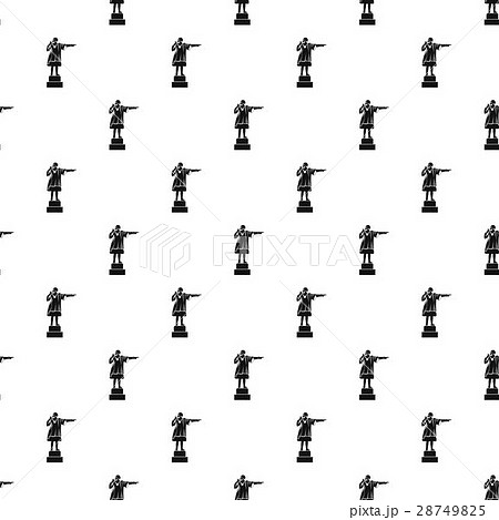 Christopher Columbus statue pattern, simple style 28749825