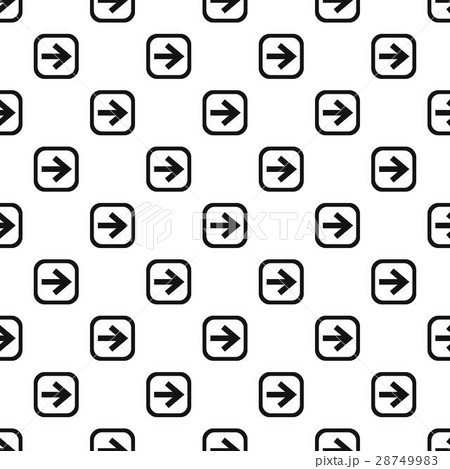 Arrow right square button pattern, simple style 28749983
