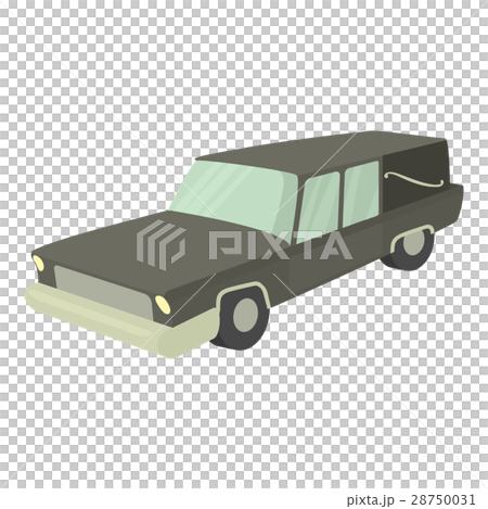 Hearse icon, cartoon style 28750031