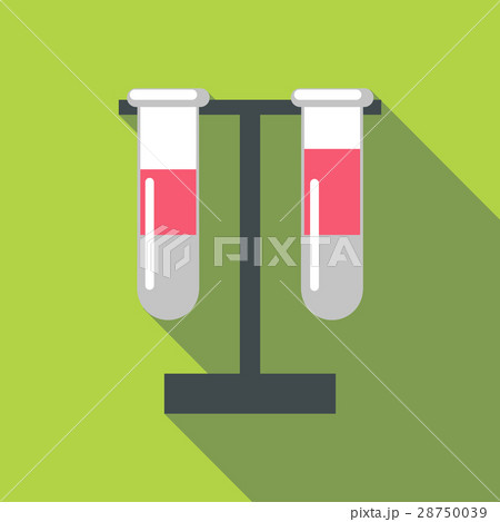 Test tube icon, flat style 28750039