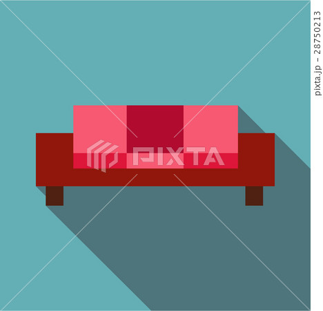 Sofa icon, flat style Sofa icon, flat style 28750213