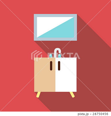 Washbasin icon, flat style 28750456