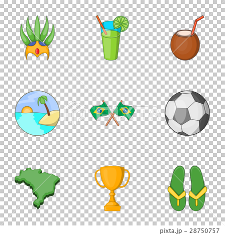Brazilian traditional symbol icons set Brazilian traditional symbol icons set 28750757