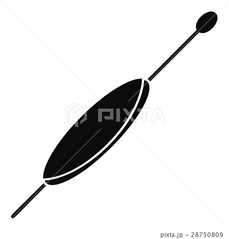 Floating bobber icon, simple style Floating bobber icon, simple style 28750809