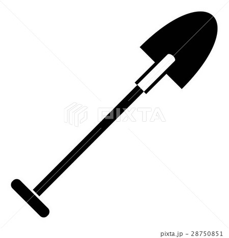 Sharp shovel icon, simple style 28750851