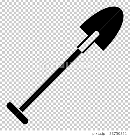 Sharp shovel icon, simple style 28750851