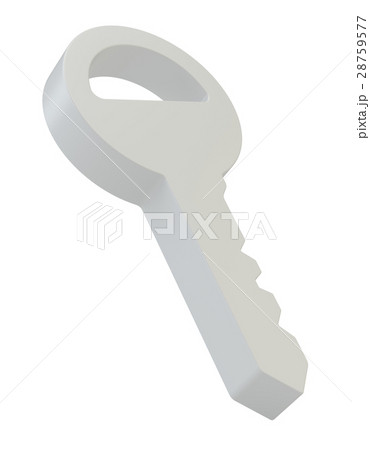 Key from door on white background Key from door on white background 28759577