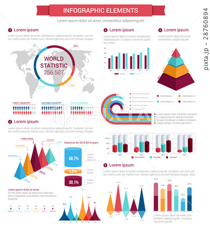 Infographic element set for presentation design 28760894