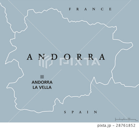 Andorra political map Andorra political map 28761852
