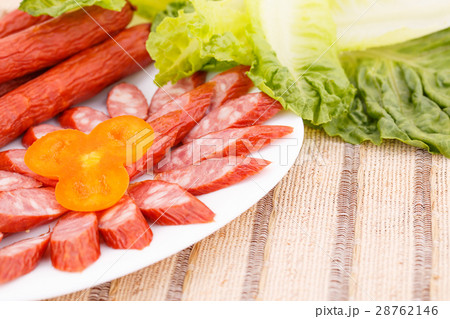 Saausages and vegetables Saausages and vegetables 28762146