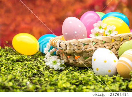 Happy Easter day, bunny and egg, Christians  28762414