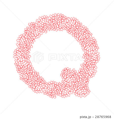 The letter Q, in the alphabet Heart flower bush 28765968