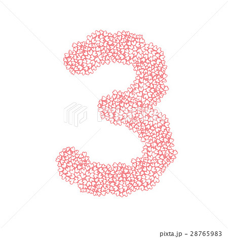The letter number three or 3, in the alphabet 28765983