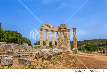 ruins of doric temple in  Ancient Nemea, Corinthia 28766224