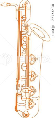 オレンジ バリトンダックスのイラスト素材