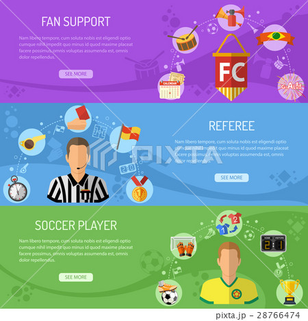 Soccer horizontal Banners 28766474