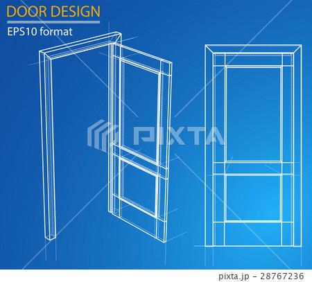 Design and manufacture of doors. Vector Design and manufacture of doors. Vector 28767236