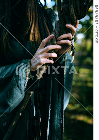 Woman-shaman with horns Woman-shaman with horns 28767698