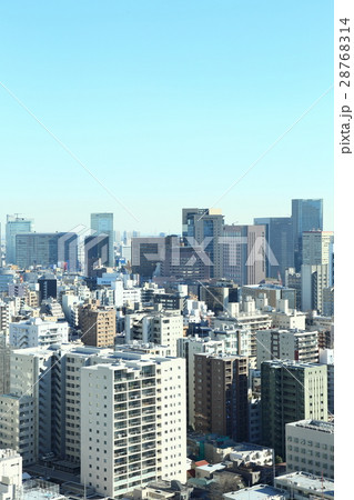 都市風景　【東京の街並みと青空】 28768314