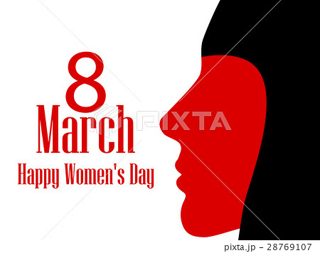 Happy Women's Day greeting card. 8 March 28769107