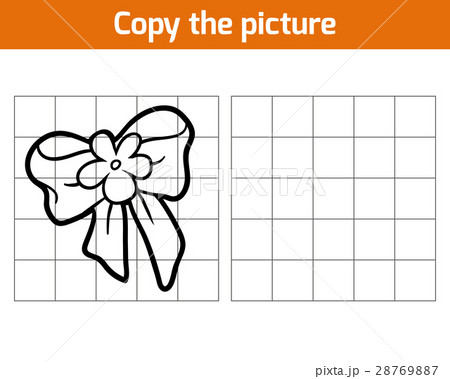 Copy the picture, education game for children, Bow Copy the picture, education game for children, Bow 28769887