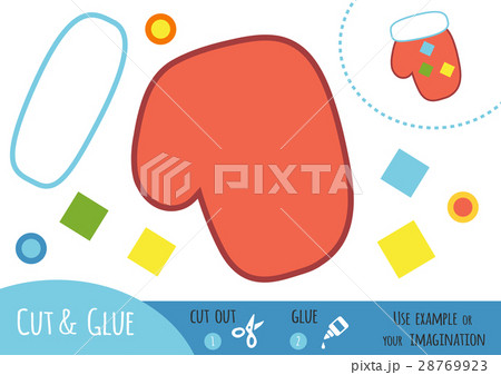 Education paper game for children, Mitten Education paper game for children, Mitten 28769923