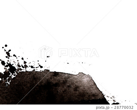 Hand drawn watercolor black stain. 28770032