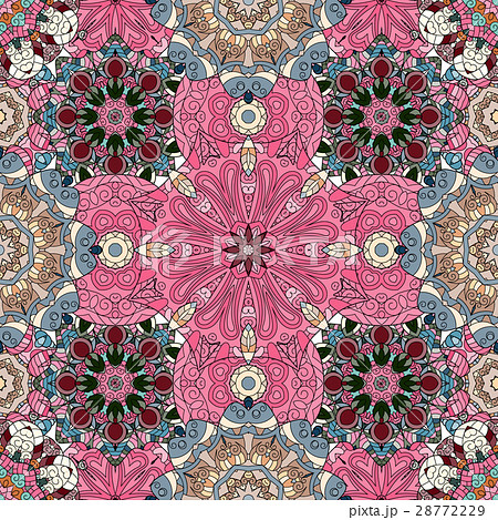 Pink Mandala Background for greeting card Pink Mandala Background for greeting card 28772229