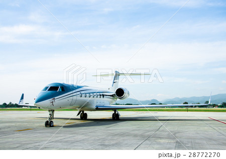Small Airplane or Aeroplane Parked at Airport. Small Airplane or Aeroplane Parked at Airport. 28772270